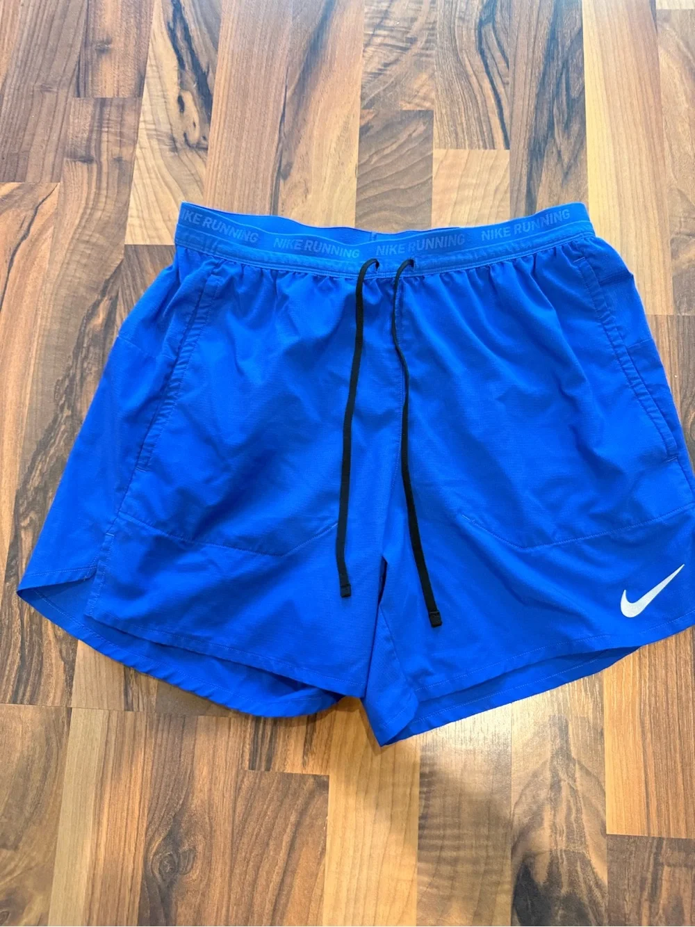 Nike Men’s Royal Blue Running Shorts with Black Drawcord - Picture 1 of 3